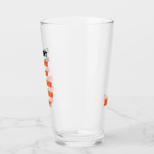 もしおおもしろい酒を飲まない引用文カスタムビール タンブラーグラス (左)