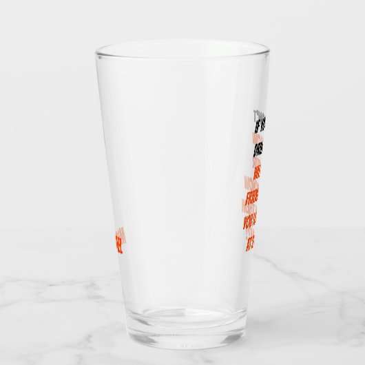 もしおおもしろい酒を飲まない引用文カスタムビール タンブラーグラス (右)