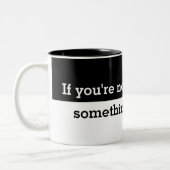 もしおもしろい手に離れしないことわざ ツートーンマグカップ (左)