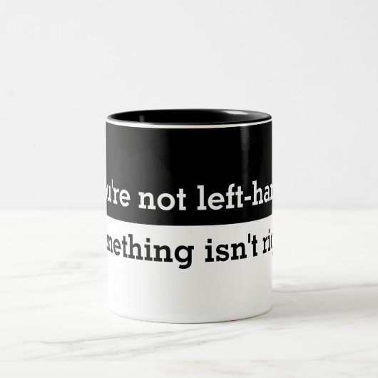 もしおもしろい手に離れしないことわざ ツートーンマグカップ (中央)