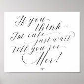 もしお考え前は子供のサインを待つだけ結婚で可愛い ポスター (正面)