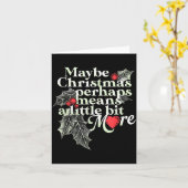 もしかしたらクリスマスは、もう少し特別な意味を持つのかもしれない カード (黄色い花)