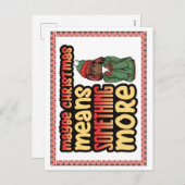 もしかするとクリスマスは何かもっとメラニンのシエスタを意味する シーズンポストカード (正面/裏面)