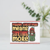 もしかするとクリスマスは何かもっとメラニンのシエスタを意味する シーズンポストカード (スタンド正面)