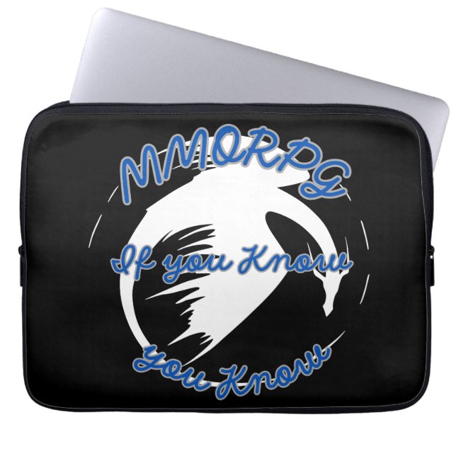 もしご存知の通り（ゲームをテーマにした） ラップトップスリーブ (正面)