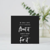 もしそれについて考え続けることができないなら、努力をやめないで 招待状 (スタンド正面)