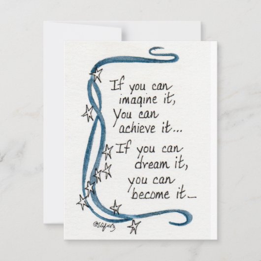 もしで想像きる…...ことわざ色スケッチ  ノートカード (正面)