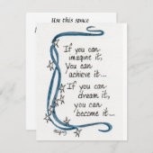 もしで想像きる…...ことわざ色スケッチ  ノートカード (正面/裏面)