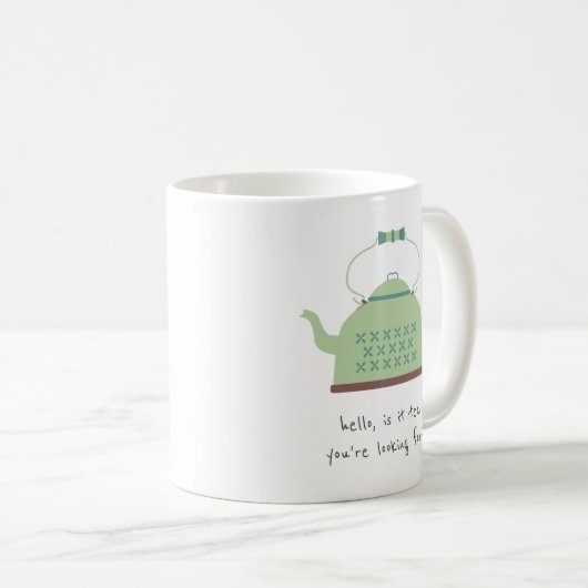 もしもしあなたはお茶を探してる？ コーヒーマグカップ (正面右)