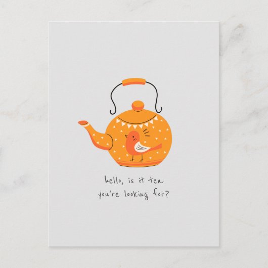 もしもしあなたはお茶を探してる？ ポストカード (正面)