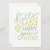 もしもしベビーでとても嬉しいね。新生児誕生 (正面/裏面)