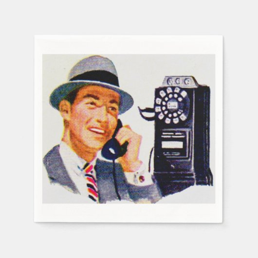 もしもしメイベル？トニーだ。 スタンダードカクテルナプキン (正面)