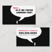 もしもし私はあなたは探してるの?名刺 名刺 (正面/裏面)