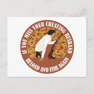 もしよ恋しく思り浮気した夫に火入れ ポストカード