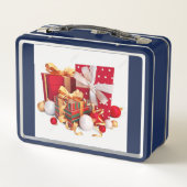 (もしクラシックまたはレトロデザイン) メタルランチボックス (裏面)