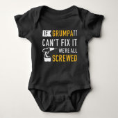 もしグルパは直せない、私たちはみな酔っ払っている ベビーボディスーツ (正面)