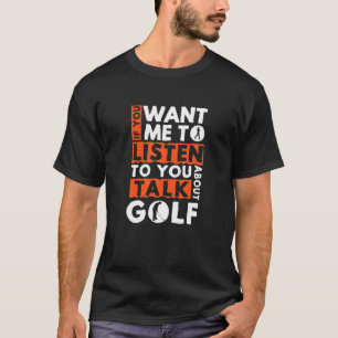 もしゴルフ・聞ゴルフについて Tシャツ