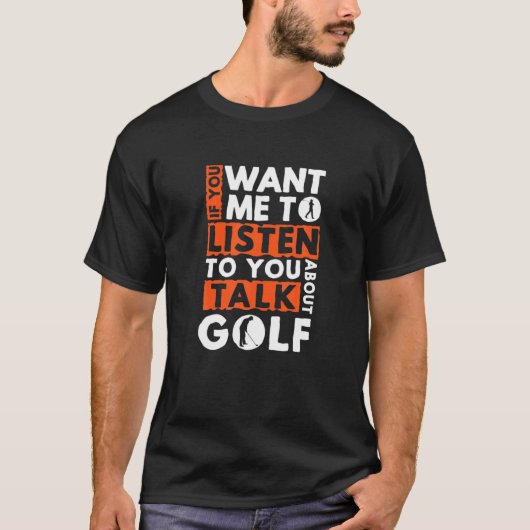 もしゴルフ・聞ゴルフについて Tシャツ (正面)