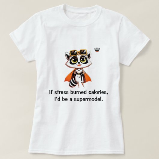 もしストレス燃焼カロリー Tシャツ (デザイン正面)