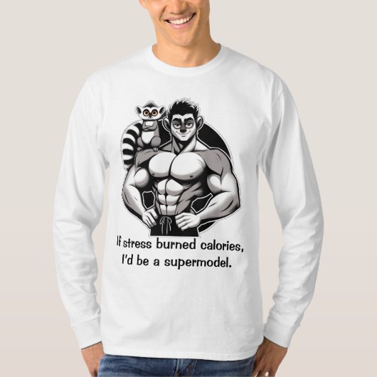 もしストレス燃焼カロリー Tシャツ (正面)