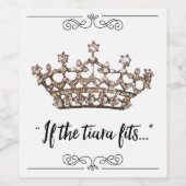 「もしティアラが…」 ワインラベル (シングルラベル)