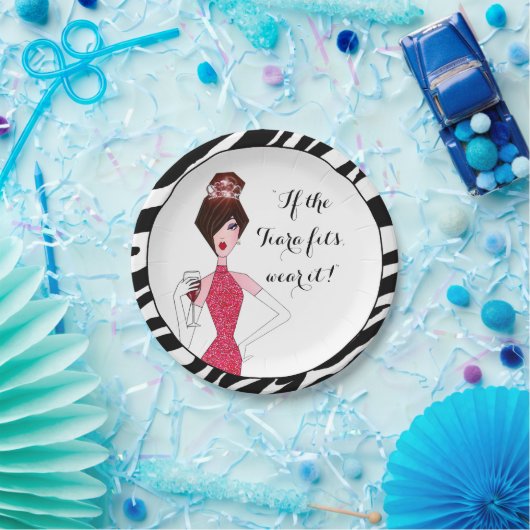 「もしティアラはぴったり…衣服だ！」 ペーパープレート (パーティー)