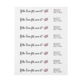 「もしティアラは…」 ラップアラウンドラベル (シート)