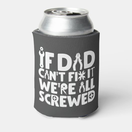 もしパパは修正できない、我々は全て混乱している 缶クーラー (缶裏面)