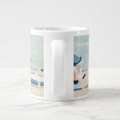 もしビーチ ジャンボコーヒーマグカップ (裏面)