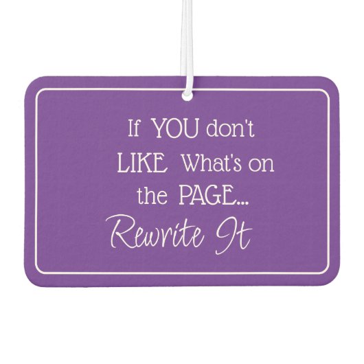 「もしページの内容が気に入らない…」 フレーズ カーエアーフレッシュナー (正面)