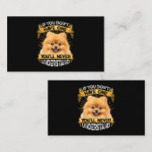 もしポメラニア犬一つ無いおもしろい 名刺 (正面/裏面)