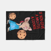 もしマウ与えスはクッキーの衣装の子供 フリースブランケット (正面(横))