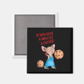 もしマウ与えスはクッキーの衣装の子供 マグネット (正面/裏面)