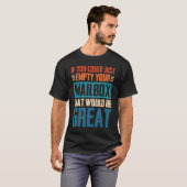 もしメールボックスを空にすればよい Tシャツ (正面フル)