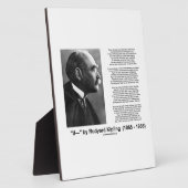 もしラディヤード・キプリングのアドバイス詩やる気を起こさせるによる フォトプラーク (側面)