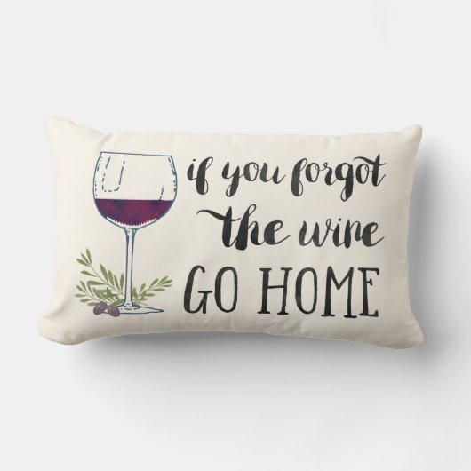 もしワイ忘れン、ホームウォーター色引用文 ランバークッション (正面)