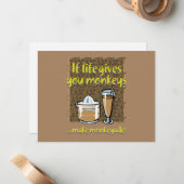 もし与えBrown BG ノートカード (正面/裏面インサイチュ)