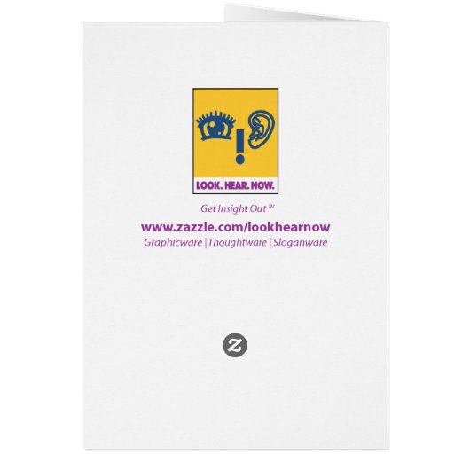 もし与えLife you monks Vertical Card (裏面)