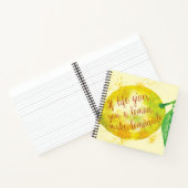 もし人与え生をレモネード ノートブック (内部)