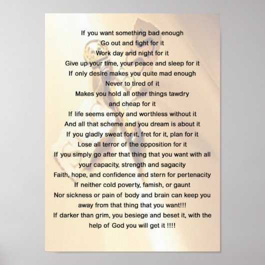 もし何か悪い事が欲しいやる気を起こさせる- ポスター (正面)