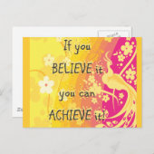 もし信じ達成できるぞ! ポストカード (正面/裏面)