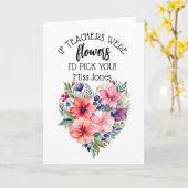 もし先生は花だ感謝していけg カード (黄色い花)