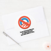 もし医療考えは今や高価だ ラウンドシール (封筒)