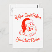 もし受け取信じりません ポストカード (正面/裏面)