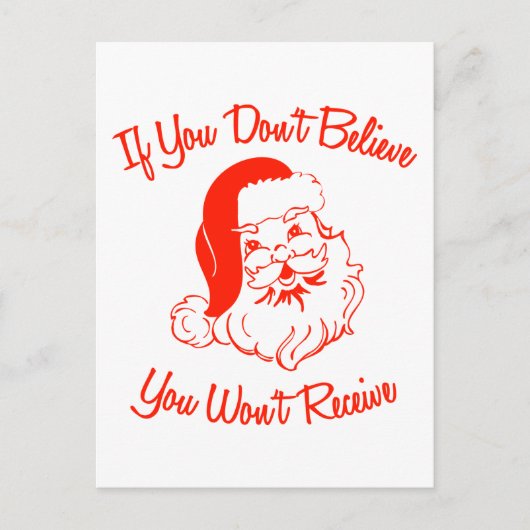 もし受け取信じりません ポストカード (正面)