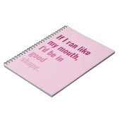 もし口走が好きだから調子が良いおもしろい ノートブック (左側)