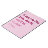 もし口走の調子が好い ノートブック (左側)