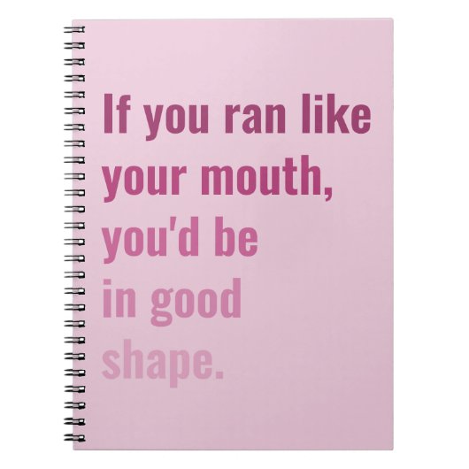 もし口走の調子が好い ノートブック (正面)