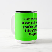 もし君が耳が聞こえないと捕ま話る ツートーンマグカップ (正面左)