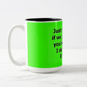 もし君が耳が聞こえないと捕ま話る ツートーンマグカップ (左)